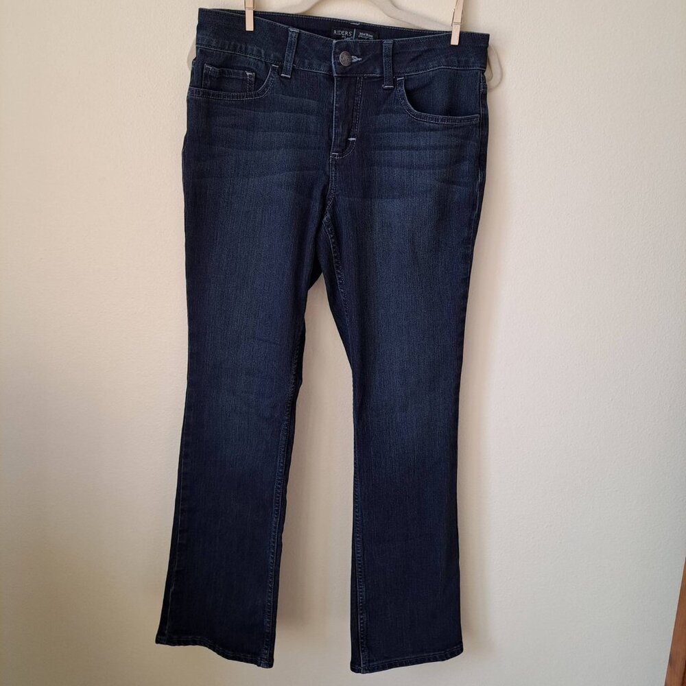Riders By Lee Womens Denim Midrise Straight Leg Jeans Size 8P